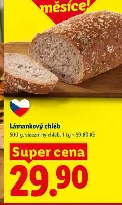 Lidl Lámankový chléb nabídka