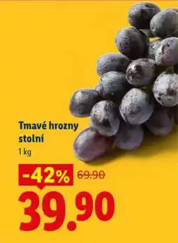 Lidl Tmavé hrozny stolní nabídka