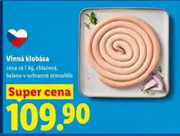 Lidl Vinná klobása nabídka