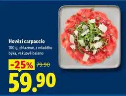 Lidl Hovězí carpaccio nabídka
