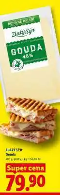 Lidl ZLATÝ SÝR Gouda nabídka