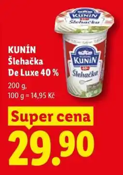 Lidl Kunín šlehačka de luxe 40% nabídka