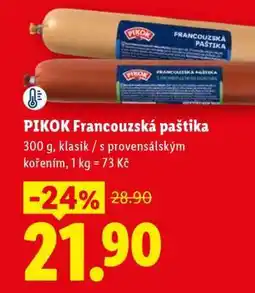 Lidl PIKOK FRANCOUZSKÁ PAŠTIKA nabídka