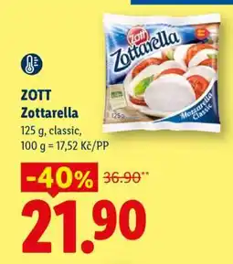 Lidl Zott Zottarella nabídka