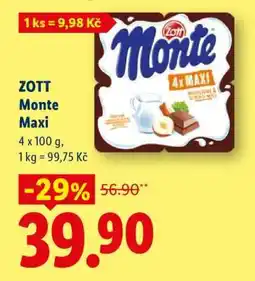 Lidl Zott MONTE MAXI nabídka