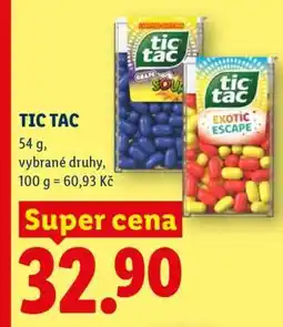 Lidl Tic Tac nabídka