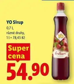 Lidl Yo sirup nabídka
