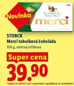 Lidl STORCK Merci tabulková čokoláda nabídka