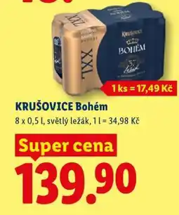 Lidl Krušovice Bohém nabídka