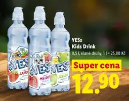 Lidl YESs Kids Drink nabídka
