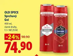 Lidl Old Spice sprchový gel nabídka