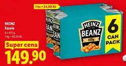 Lidl Heinz fazole nabídka