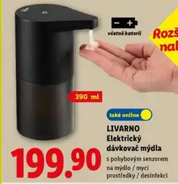 Lidl LIVARNO Elektrický dávkovač mýdla nabídka