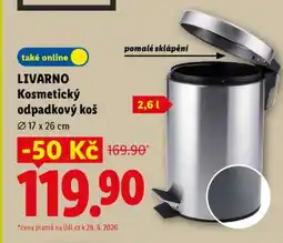 Lidl Livarno Kosmetický odpadkový koš nabídka