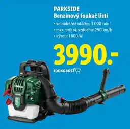 Lidl PARKSIDE Benzínový foukač listí nabídka