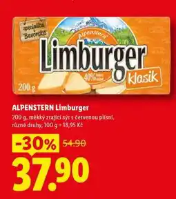 Lidl ALPENSTERN Limburger nabídka