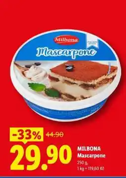 Lidl Milbona Mascarpone nabídka