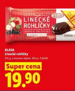 Lidl KLASA Linecké rohlíčky nabídka