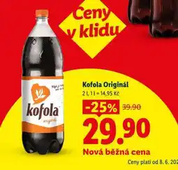Lidl Kofola Original nabídka