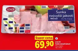 Lidl LE & CO Šunka nejvyšší jakosti nabídka