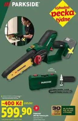 Lidl Parkside 20V Aku řetězová pila nabídka