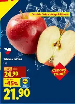 Lidl Jablka červená nabídka