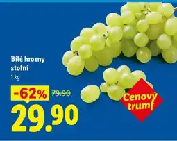 Lidl BÍLÉ HROZNY STOLNÍ nabídka