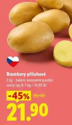 Lidl Brambory přílohové nabídka