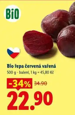 Lidl BIO ŘEPA ČERVENÁ VAŘENÁ nabídka