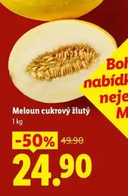 Lidl Meloun cukrový žlutý nabídka