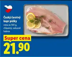 Lidl Český čerstvý kapr půlky nabídka