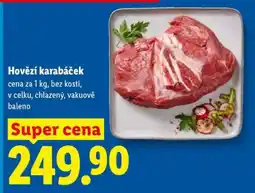 Lidl Hovězí karabáček nabídka