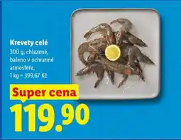 Lidl Krevety celé nabídka