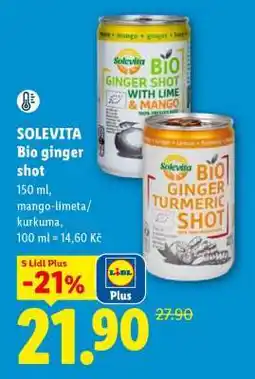 Lidl SOLEVITA BIO GINGER SHOT nabídka