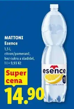 Lidl Mattoni esence nabídka