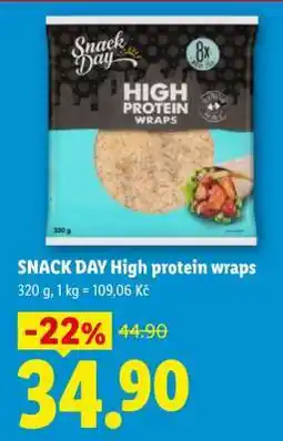 Lidl SNACK DAY High protein wraps nabídka