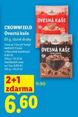 Lidl CROWNFIELD OVESNÁ KAŠE nabídka