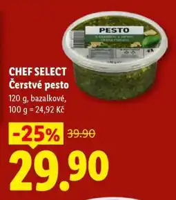 Lidl CHEF SELECT Čerstvé pesto nabídka