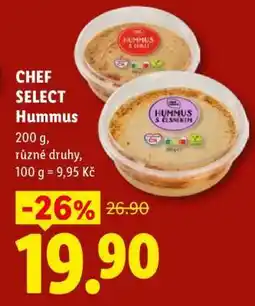 Lidl CHEF SELECT Hummus nabídka