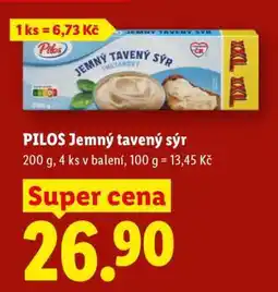 Lidl Pilos JEMNÝ TAVENÝ SÝR nabídka