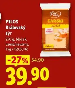 Lidl PILOS KRÁLOVSKÝ SÝR nabídka