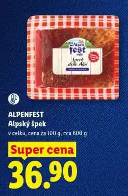 Lidl ALPENFEST Alpský špek nabídka
