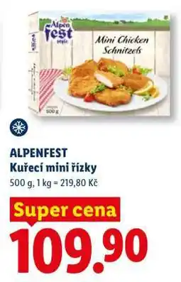 Lidl ALPENFEST Kuřecí mini řízky nabídka