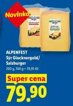 Lidl ALPENFEST Sýr Glocknergold/Salzburger nabídka