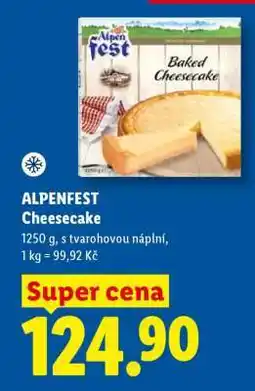 Lidl ALPENFEST Cheesecake nabídka