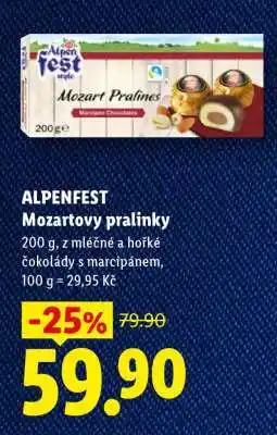 Lidl ALPENFEST Mozartovy pralinky nabídka