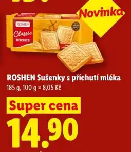Lidl ROSHEN Sušenky s příchutí mléka nabídka
