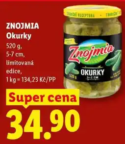 Lidl Znojmia Okurky nabídka