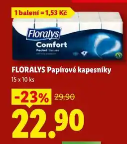 Lidl FLORALYS PAPÍROVÉ KAPESNÍKY nabídka