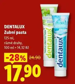 Lidl Dentalux Zubní Pasta nabídka